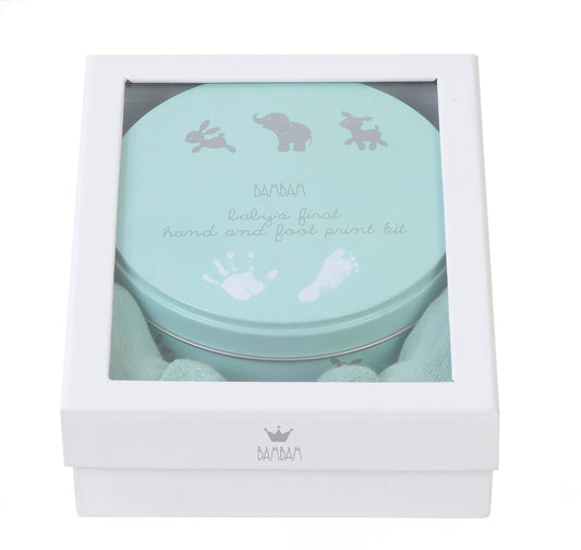 Bambam - Giftbox: Hand & Foot Print Plaster Tin with Socks