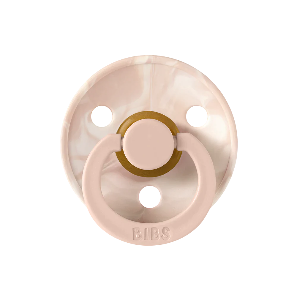 BIBS Silicone Pacifier - Tie Die Blush Ivory